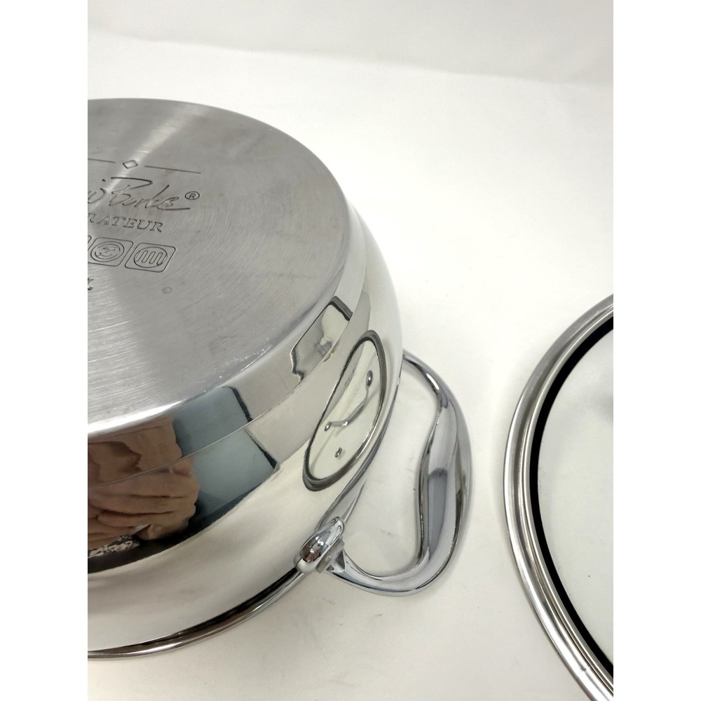 David Burke Restaurateur Splendor Series Stock Pot With Glass Lid 2 QT Cookware - Picture 9 of 10